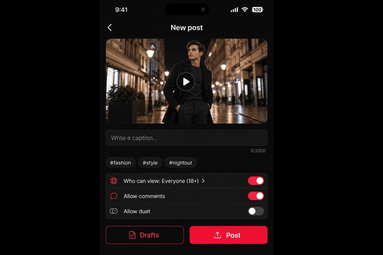 One-tap upload